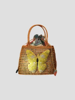 All Yellow Butterfly Handbag