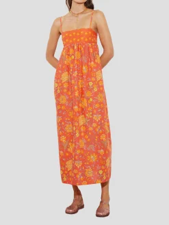 Alvita Strappy Bodice Maxi Dress