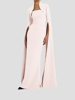 Amari Pale Pink Bolero With Soshin Dress