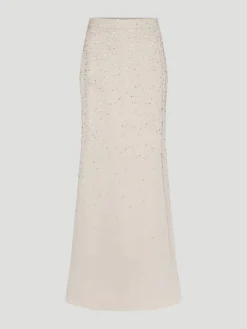 At Last Maxi Skirt with Crystal Trickle in French Oak