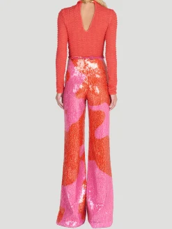 Avellino Sequin Straight Leg Pant