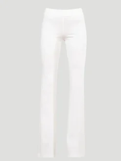 Bellini Flare Leg in White Jacquard
