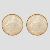 Bezel Set Shell Earrings