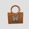 Black and Yellow Butterfly Handbag