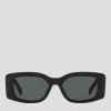 Black Maxi Triomphe Acetate Sunglasses