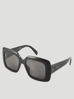 Black Shiny Bold Sunglasses