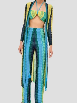 Blue Multi Retti Robe
