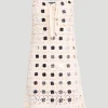 Brinkley Mirror Laced Up Fringe Dress