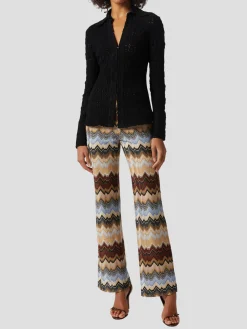 Brown Multi Zig Zag Pant