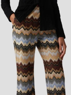 Brown Multi Zig Zag Pant