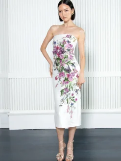 Butterfly Print and Applique Dress