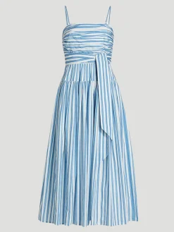 Cameron Ruched Tiered Midi Dress