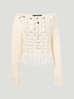 Camilla Mirror Long Sleeve Fringe Top