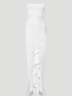 Carelia White Off-Shoulder Mermaid Dress