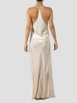 Champagne Silk Charmeuse Bias Cut Slip Gown
