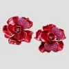 Crimson Camilia Earrings