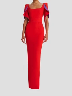 Dara Scarlet Red Long Dress