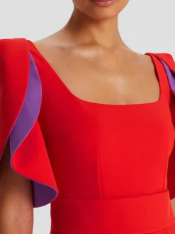 Dara Scarlet Red Long Dress