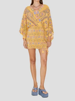 Darjeeling Silk Mini Robe Dress