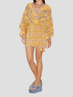 Darjeeling Silk Mini Robe Dress