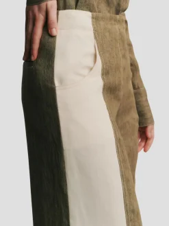 Demie Pant with Combo in Military and White