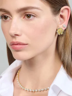 Diamond Marguerite Earrings