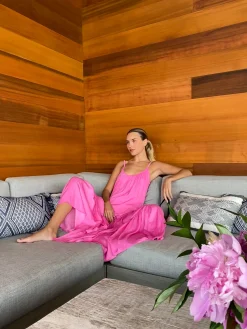 Eden Sleeveless Dress in Pink