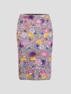 Elysia Pink Blossom Column Skirt