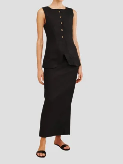 Emma Pencil Skirt in Black
