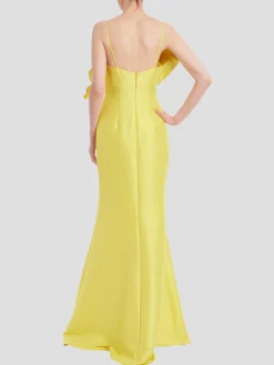 Fan Gown in Yellow