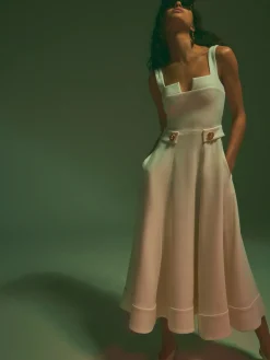 Fiore Dress in Pearl