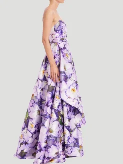 Fold Skirt Ballgown in Lilac