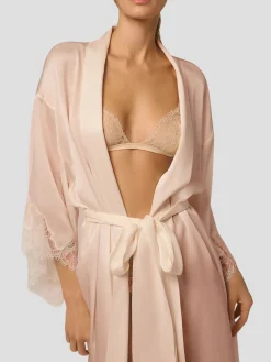 Giselle Long Robe in Blush