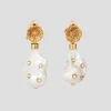 Gold Floral Earrings
