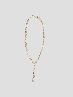 Gold Rolo Link Lariat