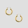 Gold Small Sleek Hoops