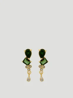 Green Cascade Studs