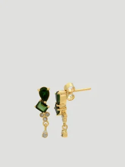 Green Cascade Studs
