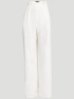 Hailey Wide Leg Trouser in White