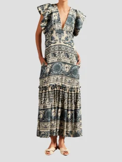 Hera Ruffled Long Dress