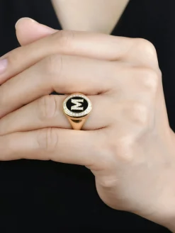 Initial Signet Ring
