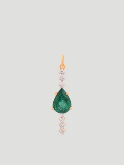In Line Emerald Pendant
