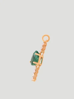 In Line Emerald Pendant