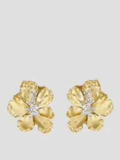 Ivory Poppy Earrings