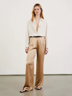 Khaki Flavie Straight Pant
