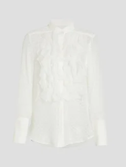Kiki Tux Shirt in White
