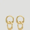 14k Yellow Gold Double ‘Oyster’ Earrings