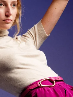 L'Adorable Calf Leather Belt in Black