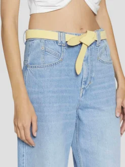Lecce Yellow Suede Tie Knot Belt
