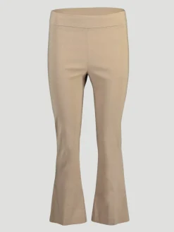 Leo Crop Flare Pant in Beige